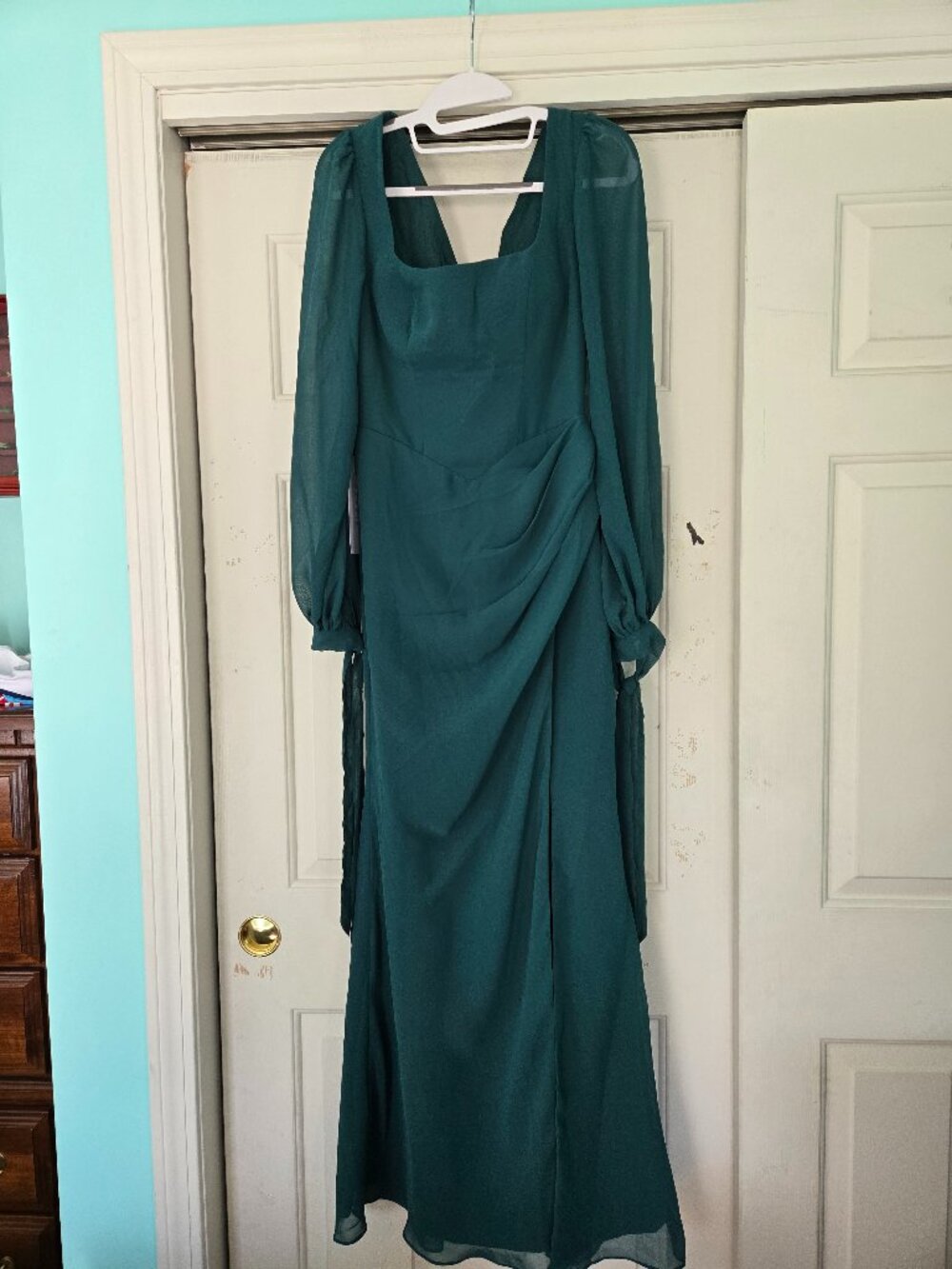 Azazie Bridesmaid Emerald Green - Size A2. Brand new with tags. Unaltered.